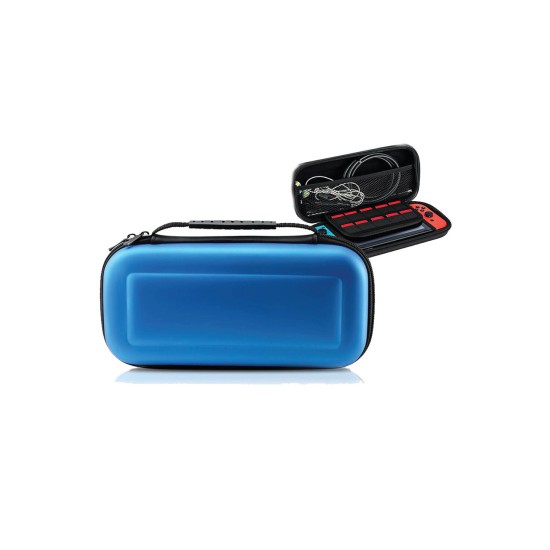 EVA Portable Waterproof Hard Protective Storage Carry Bag for Nitendo Switch / Switch Oled Console & Game Accessories Multicolor - Blue