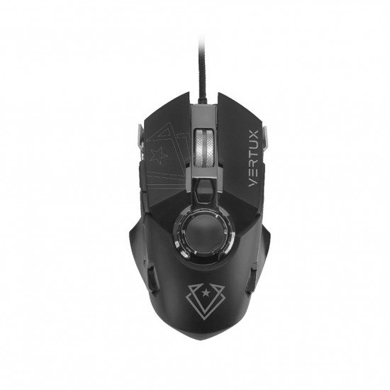 Vertux Gaming Cobalt High Accuracy Lag-Free Wired Gaming Mouse Gray