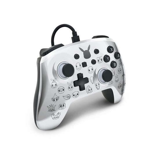 PowerA Enhanced Wired Controller for Nintendo Switch ? Pikachu Black & Silver