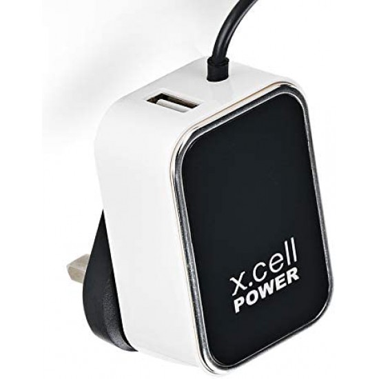 X.Cell HC-225C Home Charger With Attached USB-C Cable for Fast Charging
