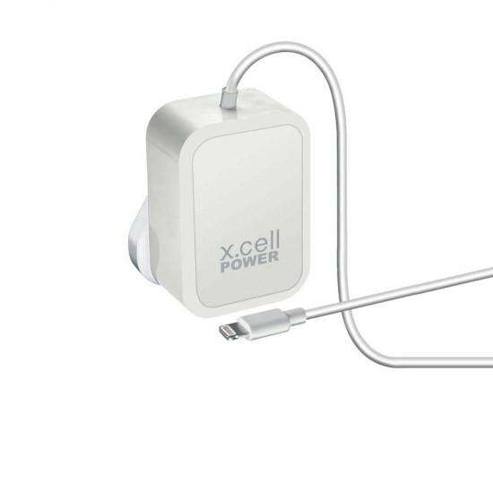 Xcell HC-228i Home Charger With Attached Lightning Cable for Fast Charging
