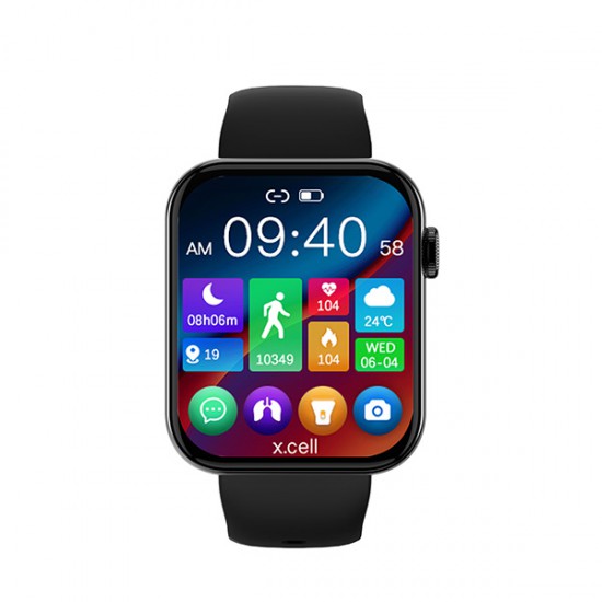 X.Cell G6 Music Smart Watch - Black