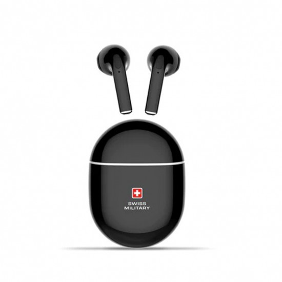 Swiss Military Delta 2 ENC True Wireless Earbuds - Black