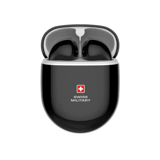 Swiss Military Delta 2 ENC True Wireless Earbuds - Black