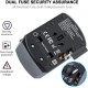 IBRAND International Travel Adapter, Worldwide Travel Charger with 3 USB+3.0A Type C Ports Power Converters for EU, UK, USA, AU, Europe & Asia, All-in-one Universal Wall Plug Multi-Outlets Electrical Adapter