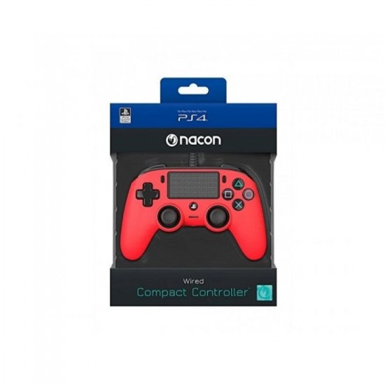 Nacon PS4 Wired Compact Controller - Red