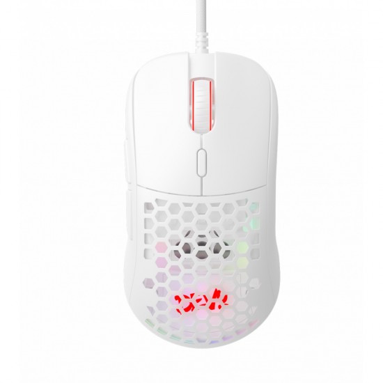 Devo Gaming Mouse - Lit-Two - White