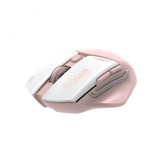 Porodo Gaming Wireless Mouse Gaming Design (1600DPI, Pink)