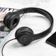 Hoco Headphones W21 Graceful charm wired headset with mic - Black