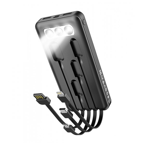 Hoco J77 10000mAh Power Bank with Cable
