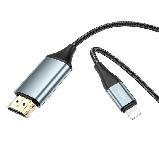 Hoco UA15 Lightning to HDMI Cable (2 Meter, Support 1080p)