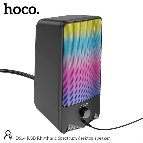 Hoco DS14 RGB Rhythmic Spectrum desktop speaker
