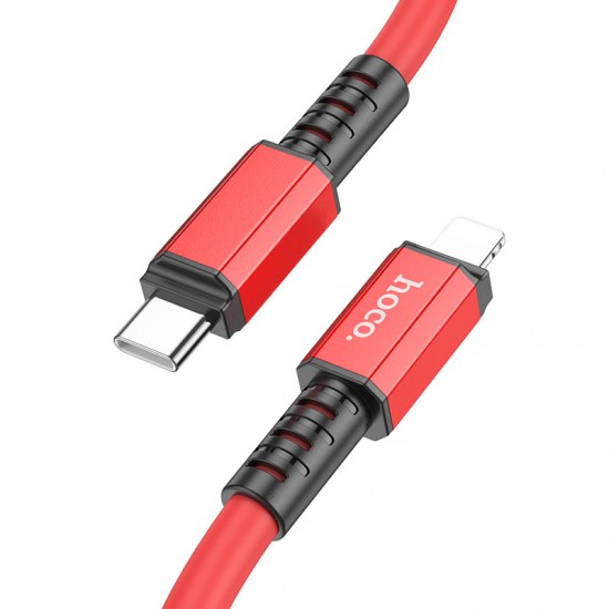 Hoco USB-C to Lightning (20W) Cable (1m/3.2ft Red, X85)