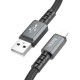 Hoco USB-A to Lightning Cable (1m/3.2ft Black, X85)