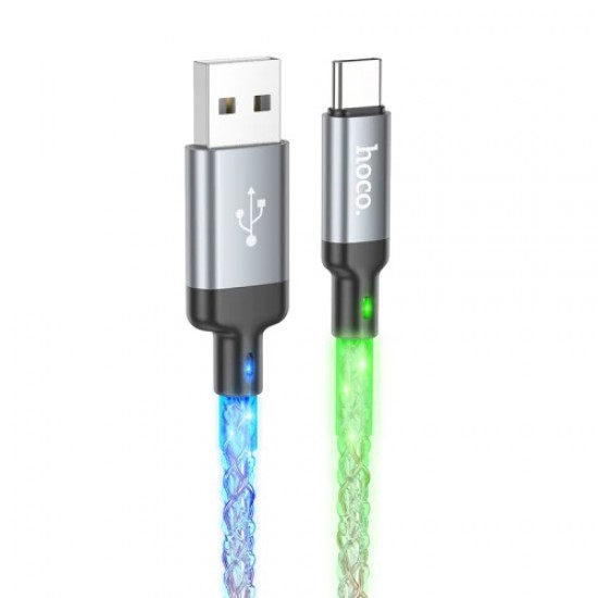 Hoco 3A USB-A to USB-C Luminous Data Cable (1m/3.2ft, U112)
