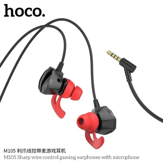 Hoco Gaming Wire Control Earphones with Mic (M105)
