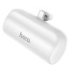 Hoco J106 USB-C Mini Pocket Power Bank (5000mAh, White)