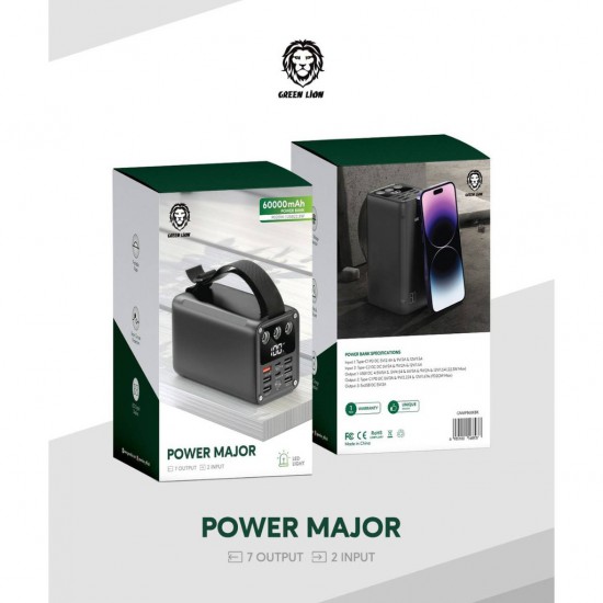 Green Lion Major 60,000mAh Portable Power Bank