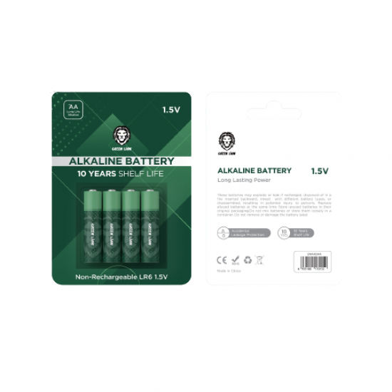 Green Lion Long-Lasting AA 1.5V Alkaline Battery