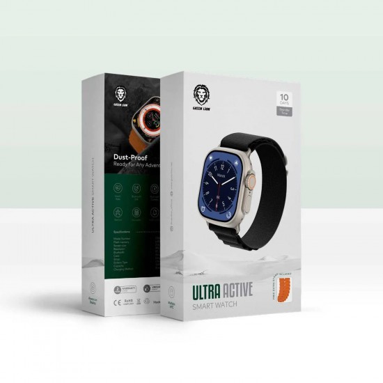 Green Lion Ultra Active Smart Watch 49mm (Flamed Titanium)
