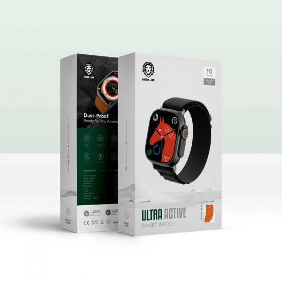 Green Lion Ultra Active Smart Watch 49mm (Black)
