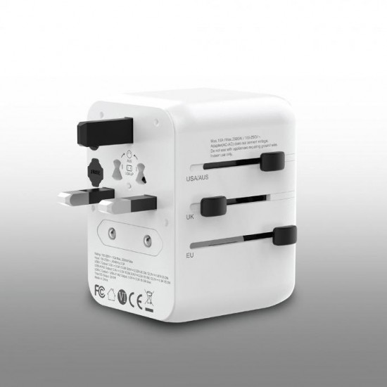 Green Lion 20W Universal Travel Adapter (White)