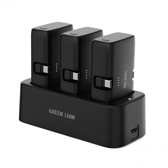 Green Lion 3-in-1 Powerbank Station - Black