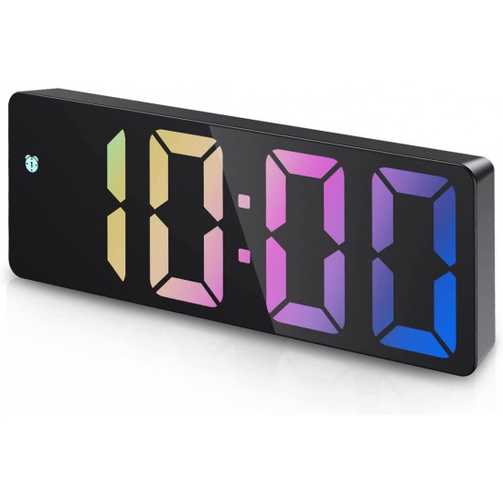 Led Colorful Clock (GH0725, Black)