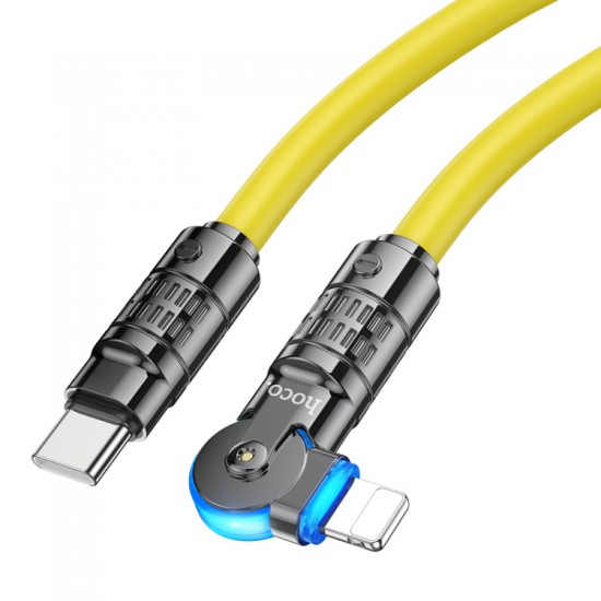 Hoco USB-C to Lightning Cable (1.2m/3.9ft Yellow, U118)