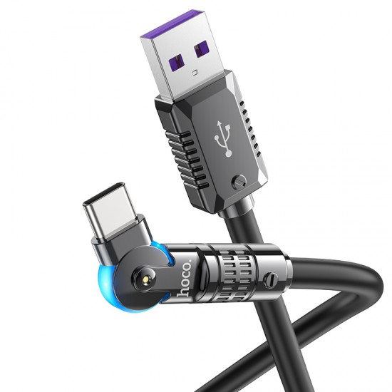 Hoco USB-A to USB-C Cable (1.2m/3.9ft Black, U118)