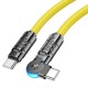 Hoco USB-C to USB-C Cable (1.2m/3.9ft Yellow, U118)