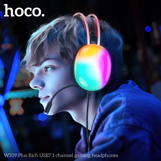 Hoco W109 Plus Gaming Headphone (7.1, Black)