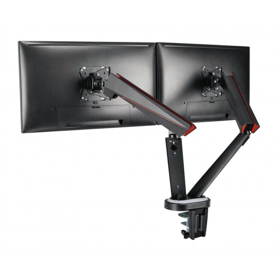 TWISTED MINDS DUAL MONITORS SPRING-ASSISTED PRO GAMING MONITOR ARM WITH USB