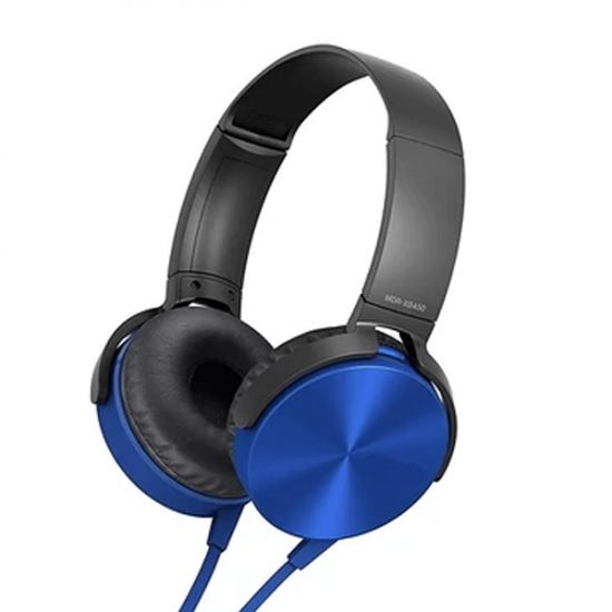MDR-XB450 ON-EAR Extra Bass Stereo Headphone (Blue) 