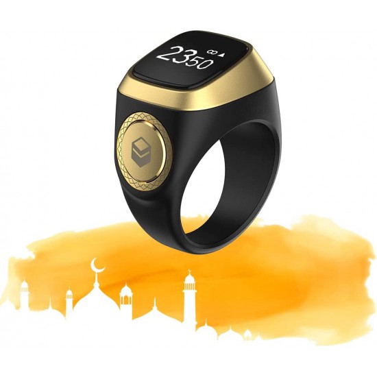 iQIBLA Smart Tasbih Zikr Ring (Black)