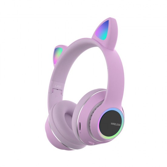 Cat Wireless Headphone L450 - Purple
