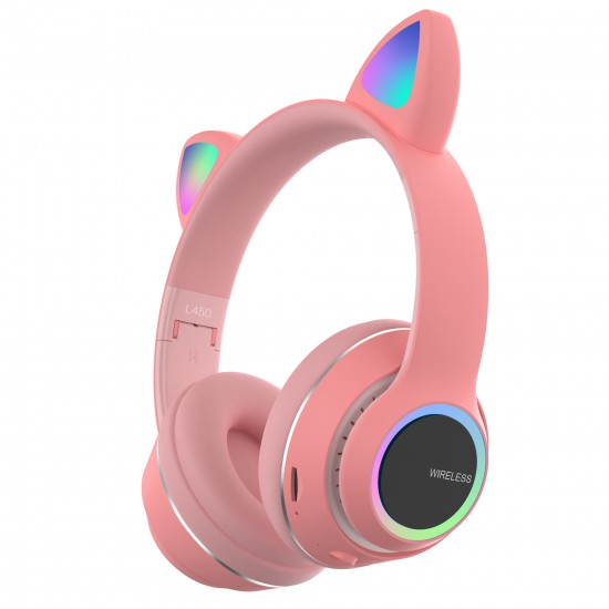 Cat Wireless Headphone L450 - Pink