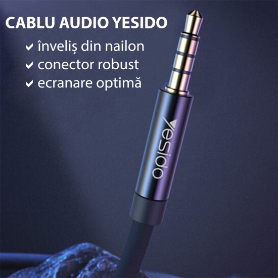 Yesido Audio Cable Aux 3.5MM (2 Meter - YAU16)