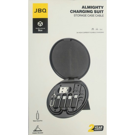 JBQ Storage Case Cable 3A High Current Flexible Charging