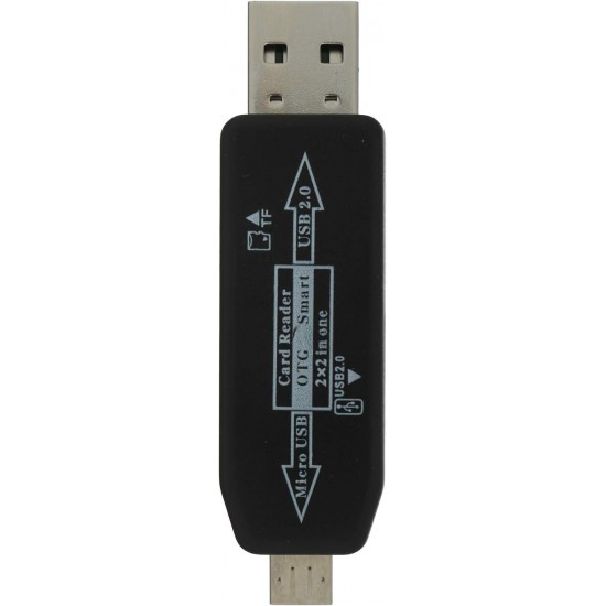 Earldom Micro to USB Adapter & OTG Card Reader TF (OT05)