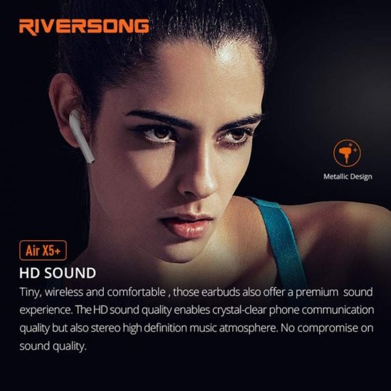 Riversong Air X5+ True Wireless Stereo Earbuds (AE78) - White