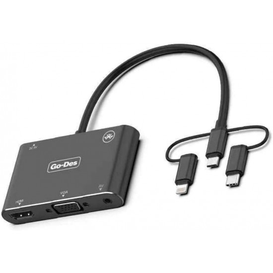 Go-Des GD-8762 5-in-1 (HDTV / VGA / AV Adapter)