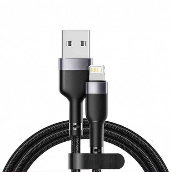 Go-Des USB-A to Lightning Cable (3m/10ft Braided Black, GD-UC558IP)