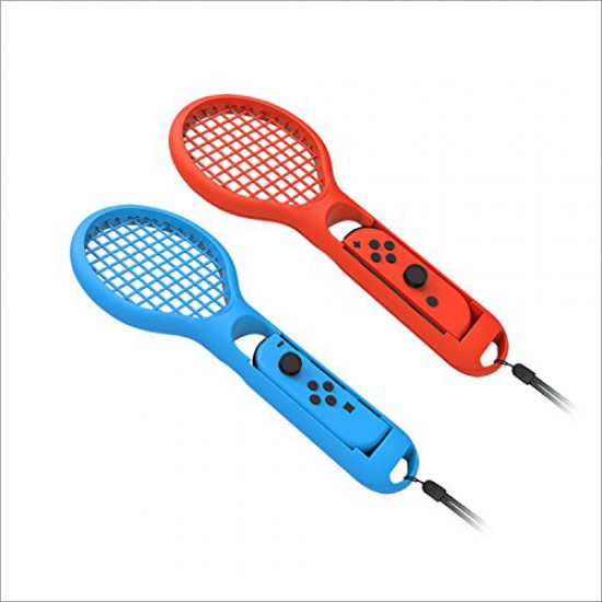 Dobe Tennis Racket for Nintendo Switch Joy-Pad (TNS-1843, Blue/Red)