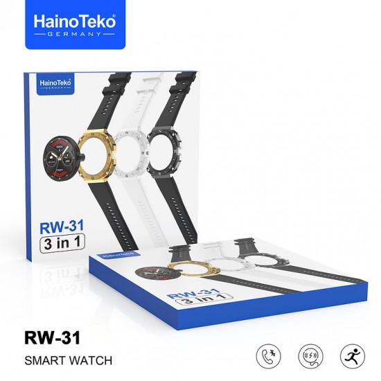 HainoTeko RW-31 3-IN-1 Smart Watch with 3 Bands