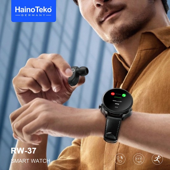 HainoTeko RW-37 Smart Watch with Bluetooth Earbuds