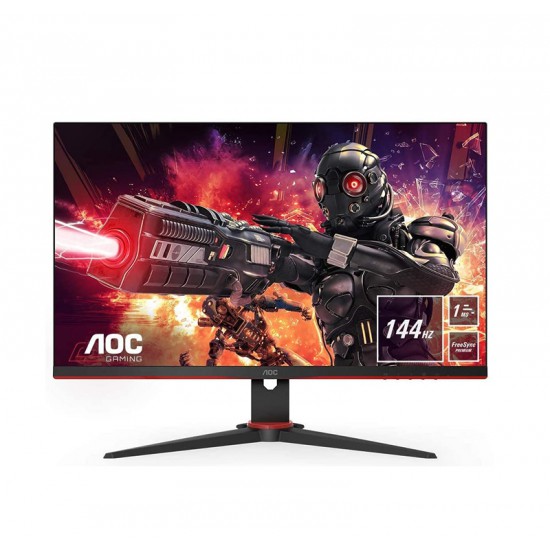 AOC Gaming 24G2AE - 24 Inch FHD Monitor, 144Hz, 1ms, IPS Speakers, AMD FreeSync, Low Input Lag, Game Modes (1920x1080 @ 144Hz 250cd/m