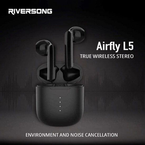 Riversong Airfly L5 True Wireless Stereo Earbuds (EA267) - Black | ICEGAMES