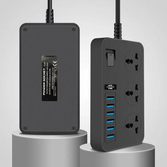 Onesam OS-T09 Power Socket (3000 Watt, Black)