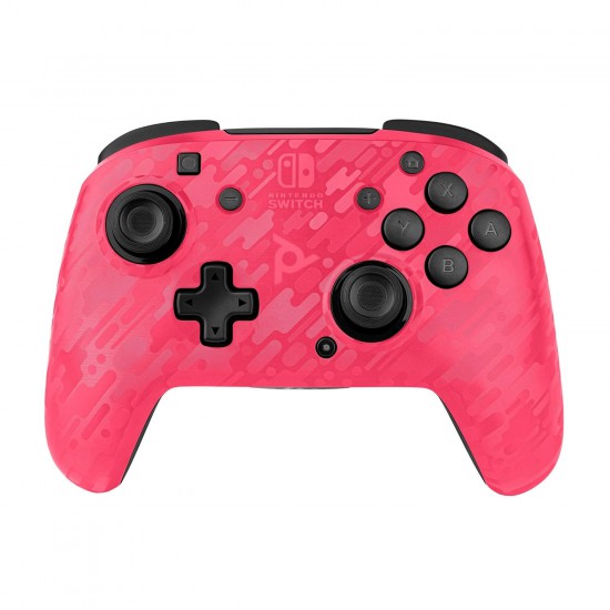 PdpGaming Faceoff Wireless Deluxe Controller for Nintendo Switch (Pink Camo)